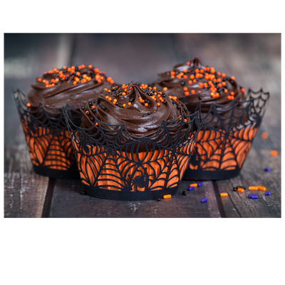 Halloween Chocolate Avocado Cupcakes