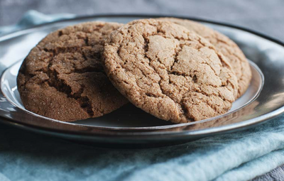 Vegan Ginger Molasses Cookies